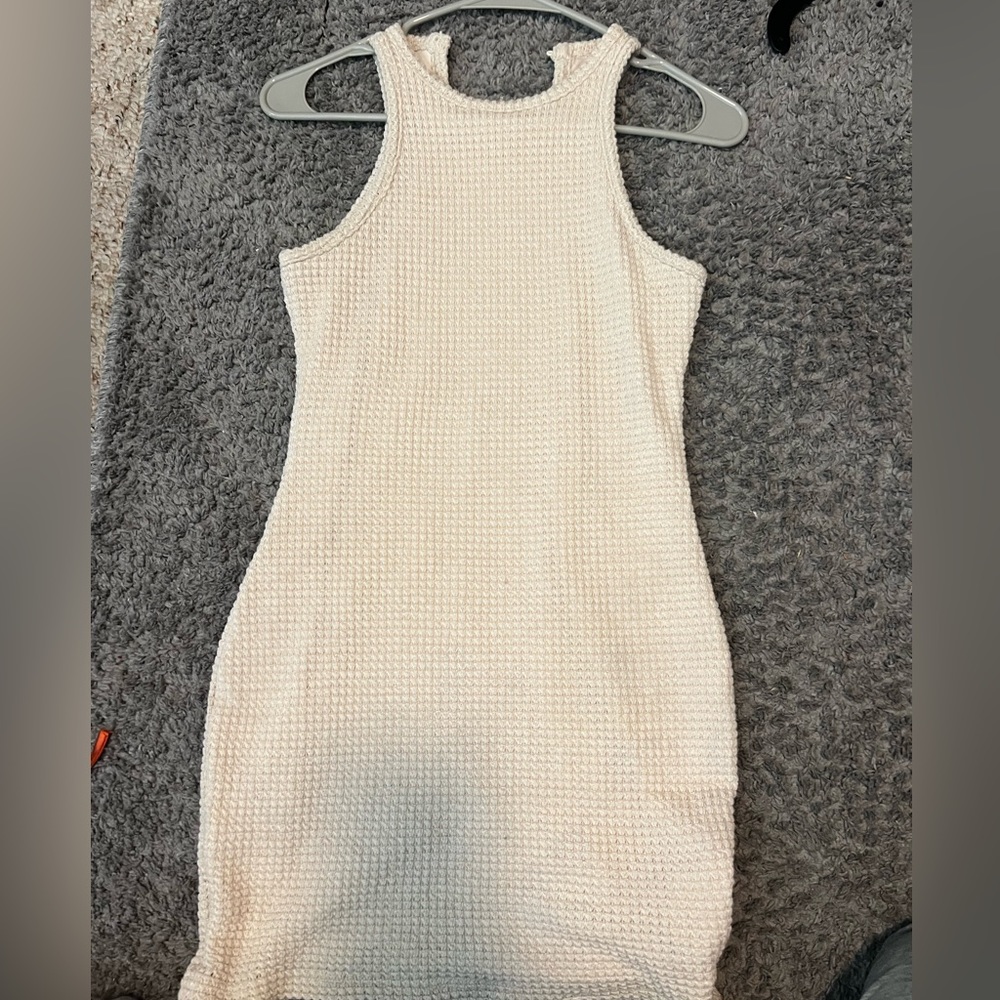 Crème knitted dress